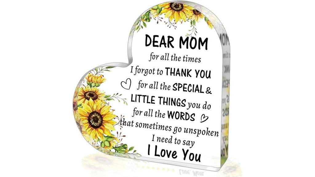 heart shaped mom gift