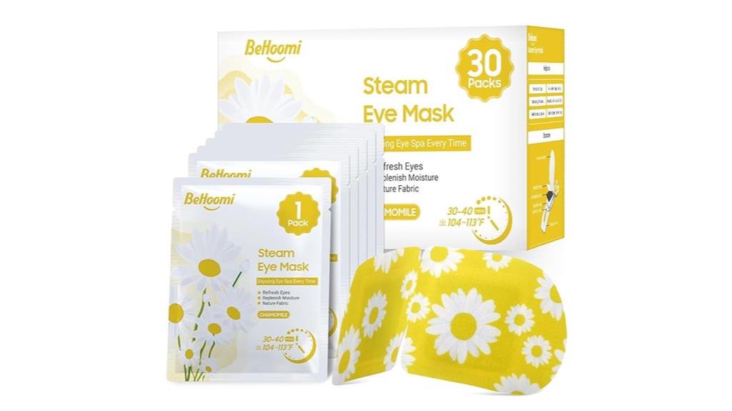 heated eye mask packs