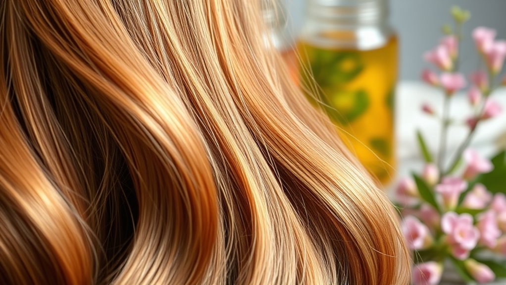 herbal rinse for glossy hair