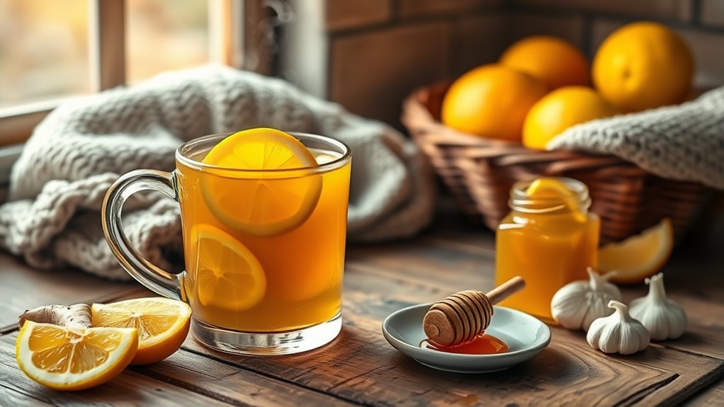 herbal teas and steam inhalation