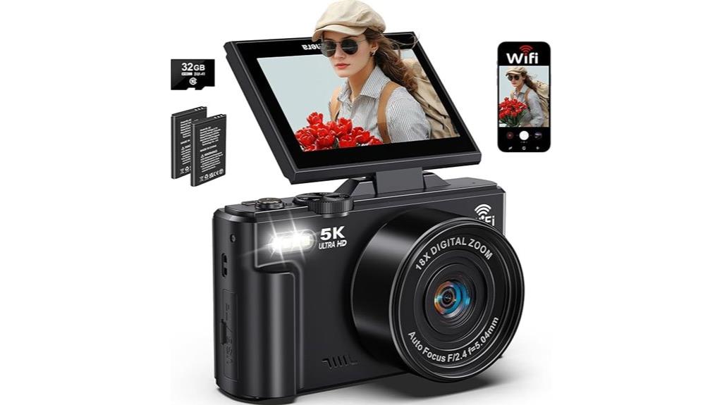 high resolution vlogging camera set
