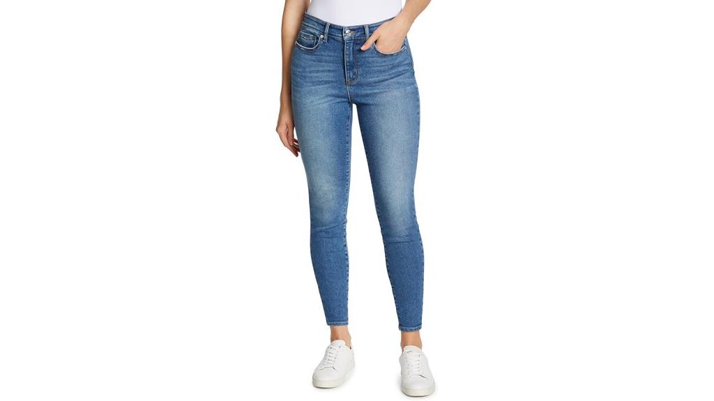 high rise skinny jeans