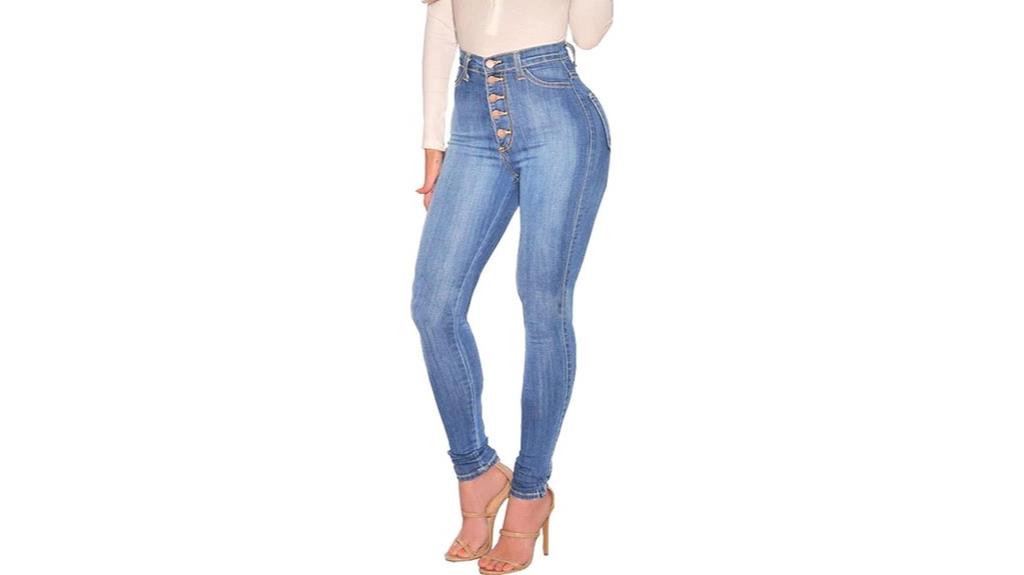 high waist stretch jeans
