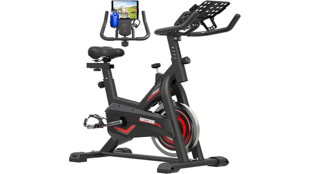 home exercise bike with lcd