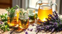 homemade herbal hair rinse
