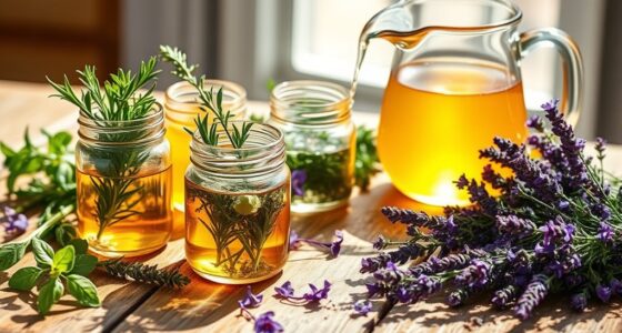 homemade herbal hair rinse