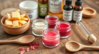 homemade lip balm tints