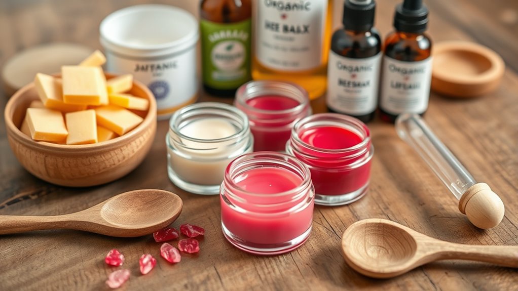 homemade lip balm tints