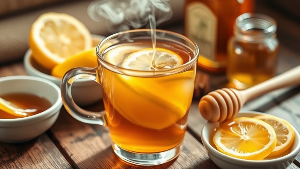 honey and lemon soothe cold symptoms