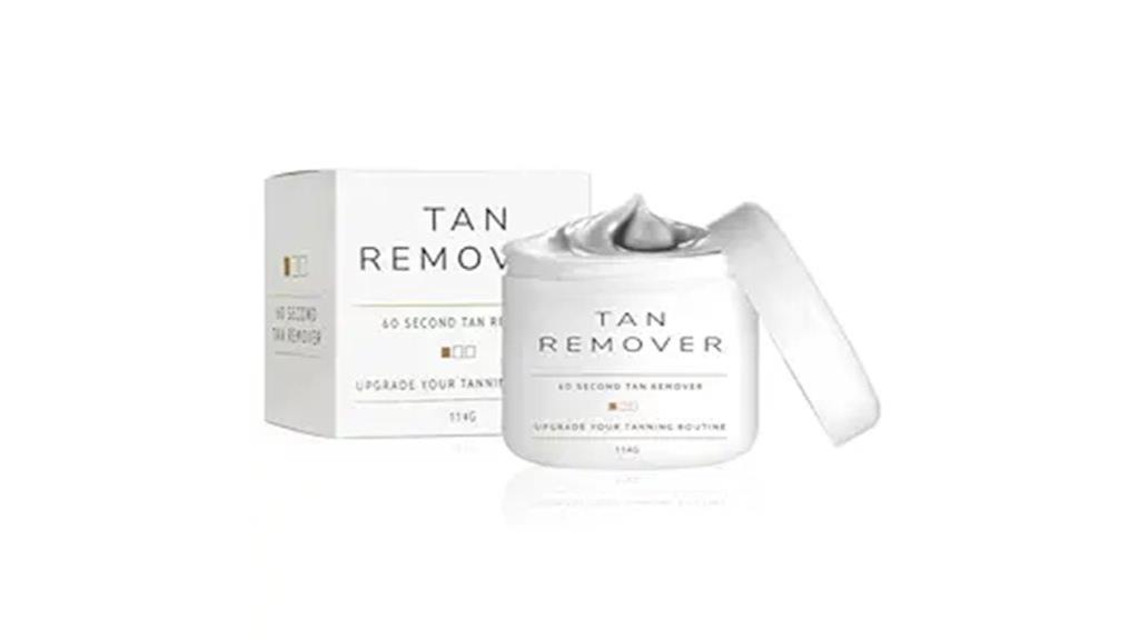 instant self tan removal