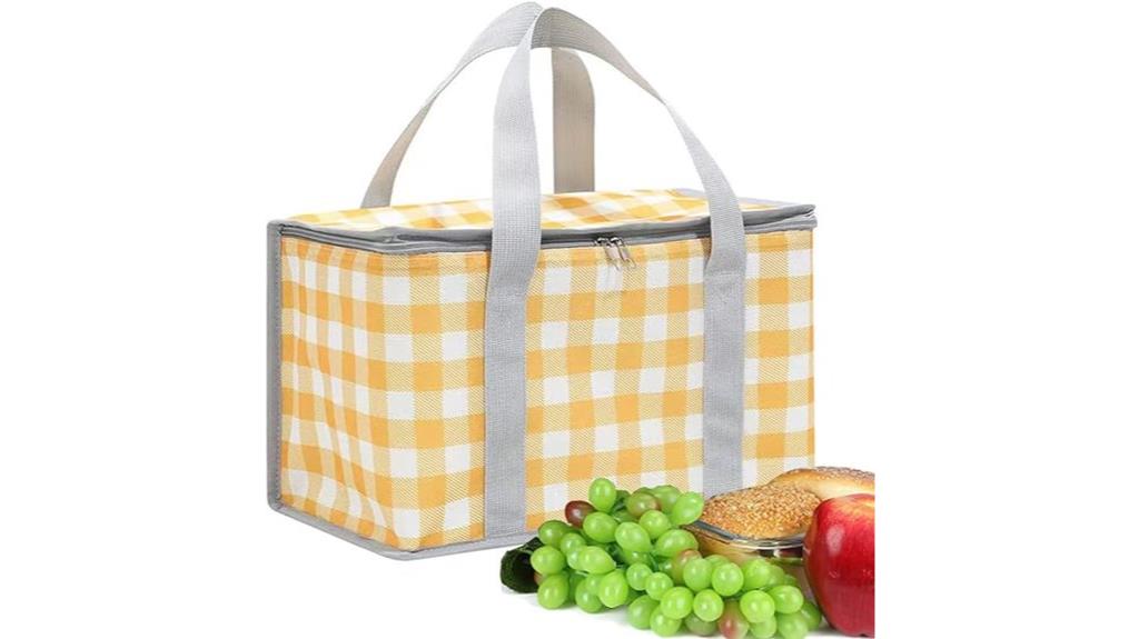 insulated cooler with zipper