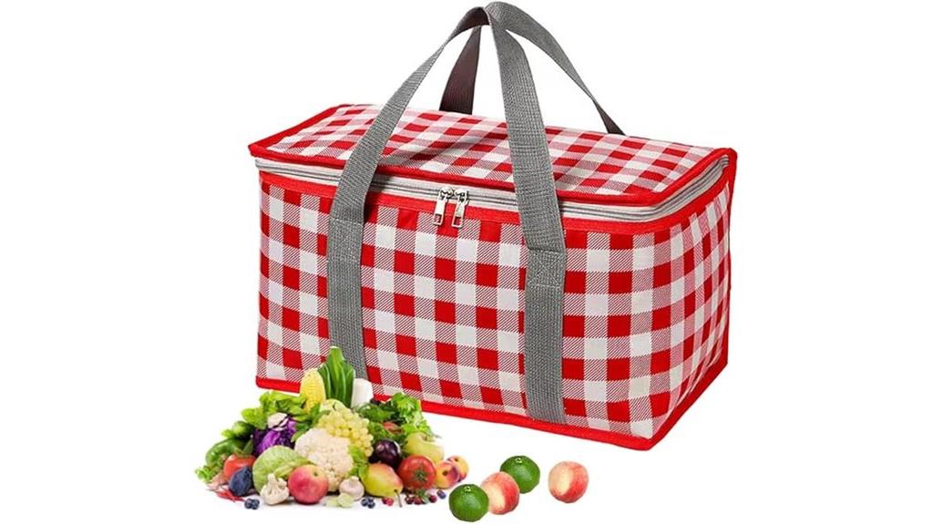 insulated reusable picnic bag