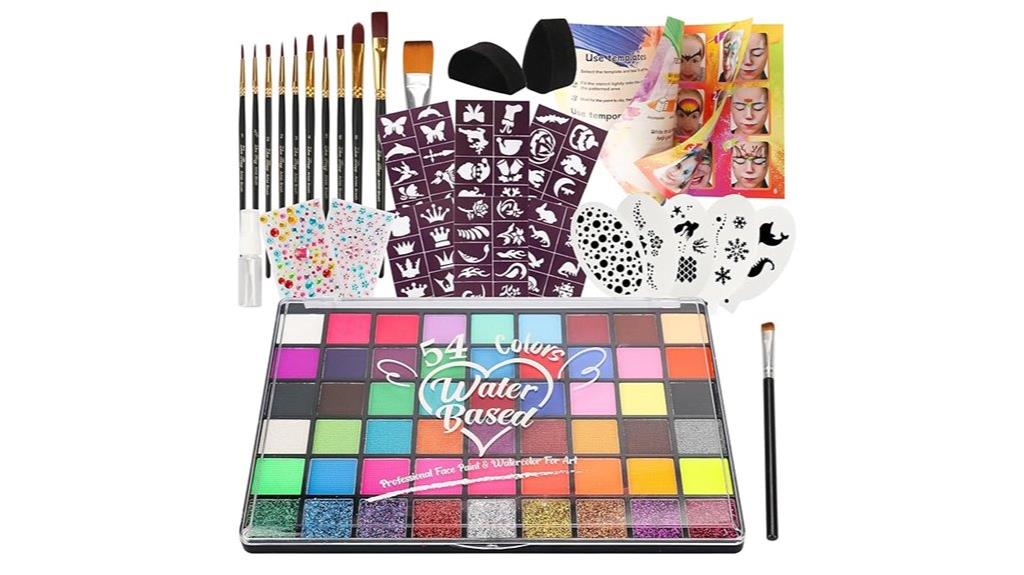 kids 54 color face paint