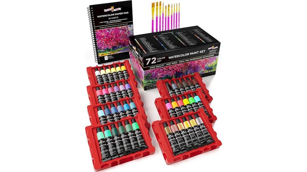 kids 82 piece watercolor set