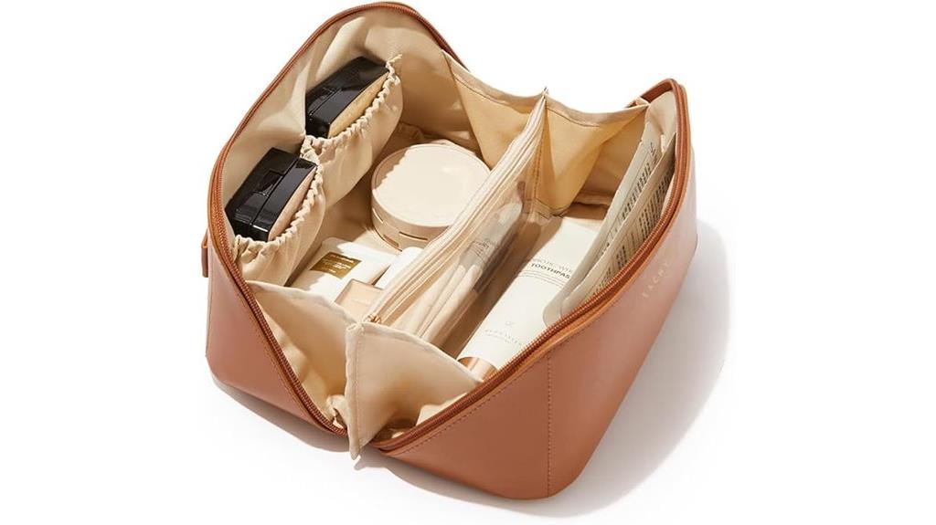 large capacity travel makeup bag