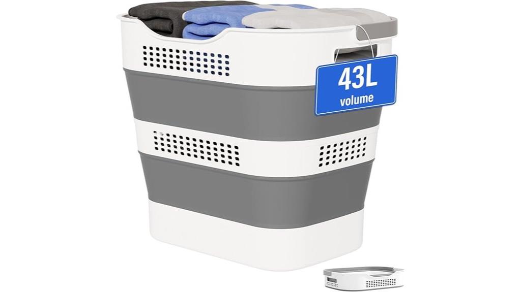 large collapsible laundry basket