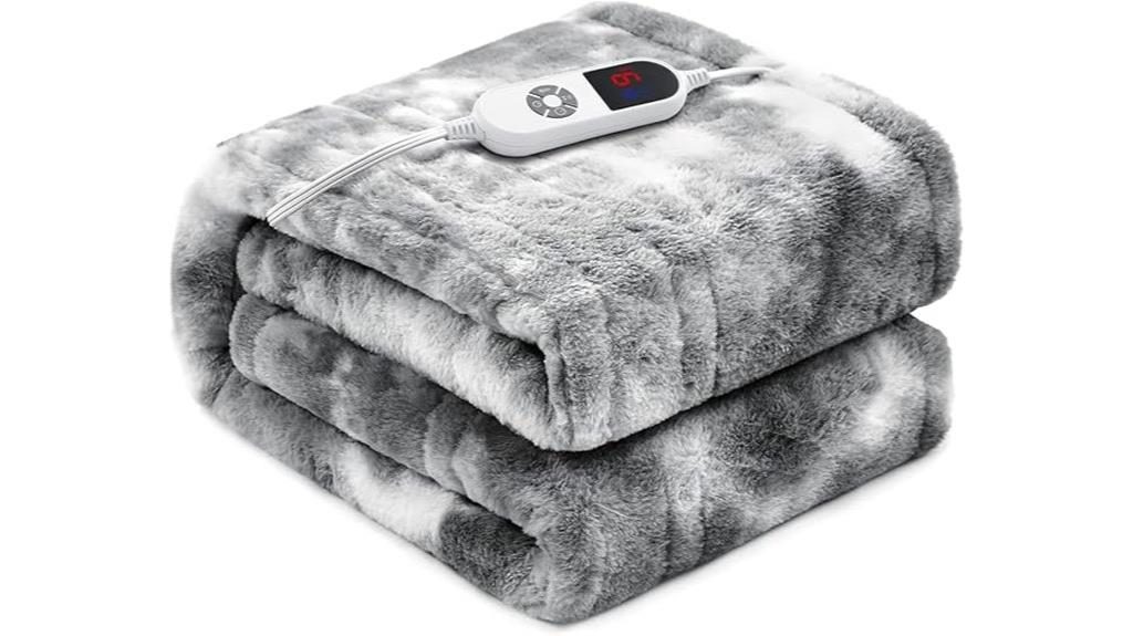 large heated blanket with six levels