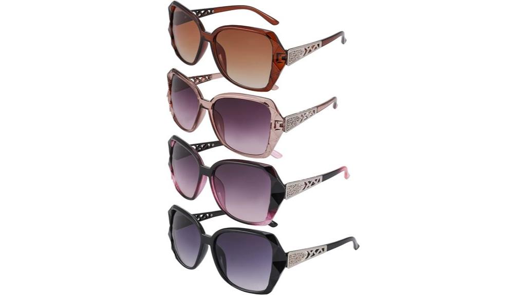 large women s sunglasses set