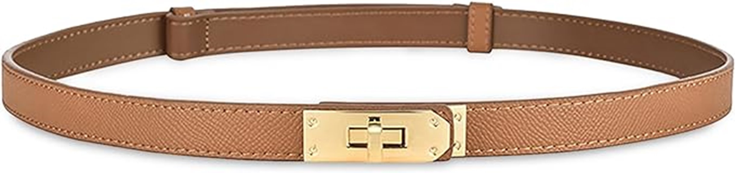 leather belt with silver buckle