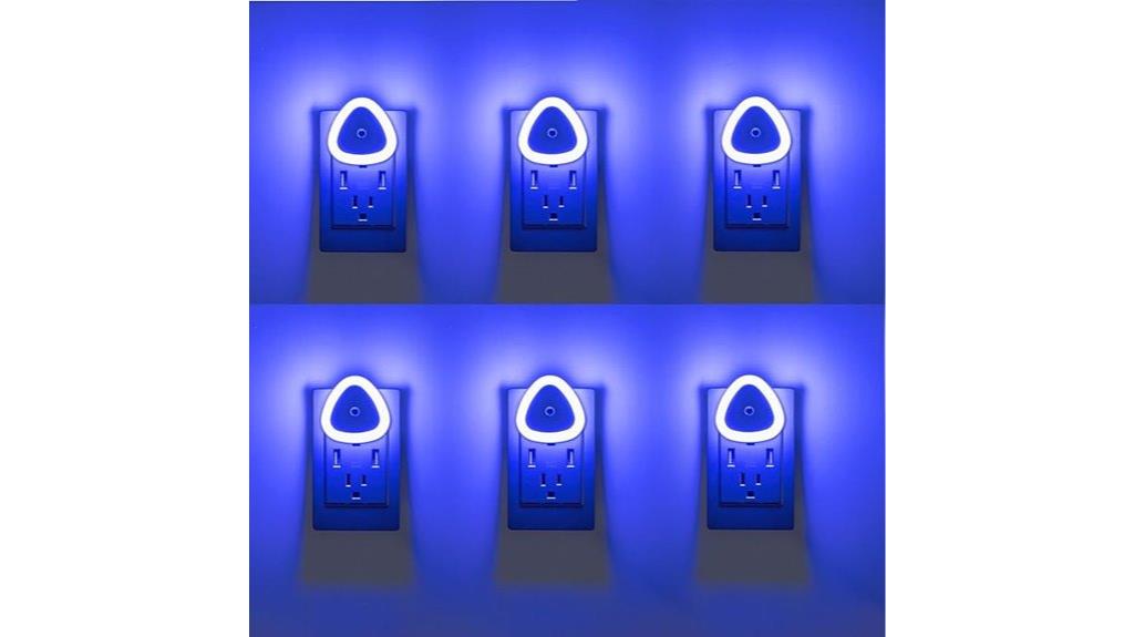 led wall plug lights