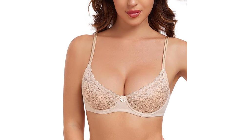 lemorosy lace balconette bra