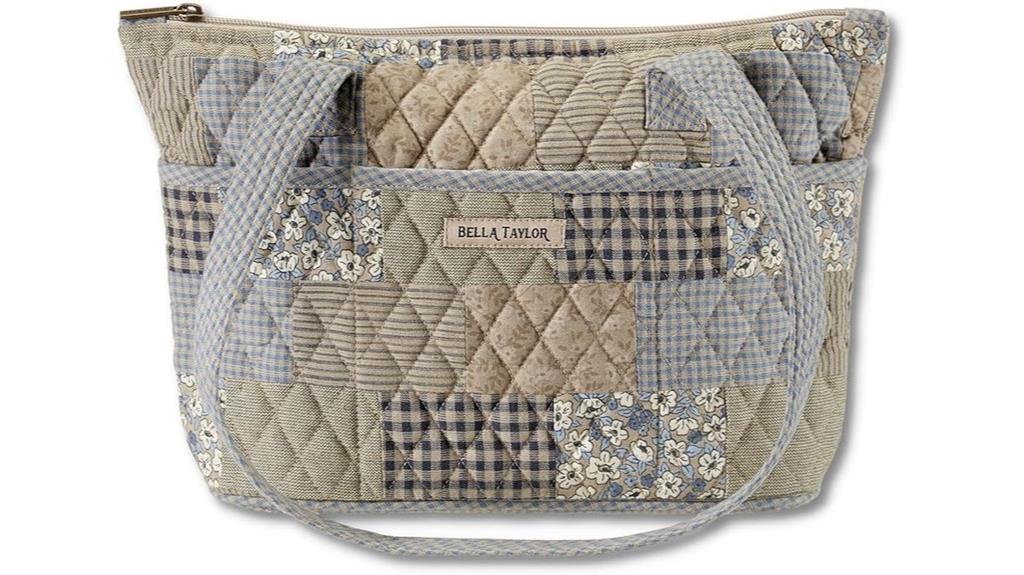 lightweight quilted tote