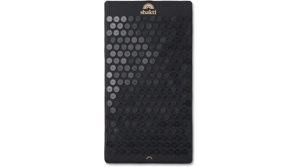 luxury black acupressure mat