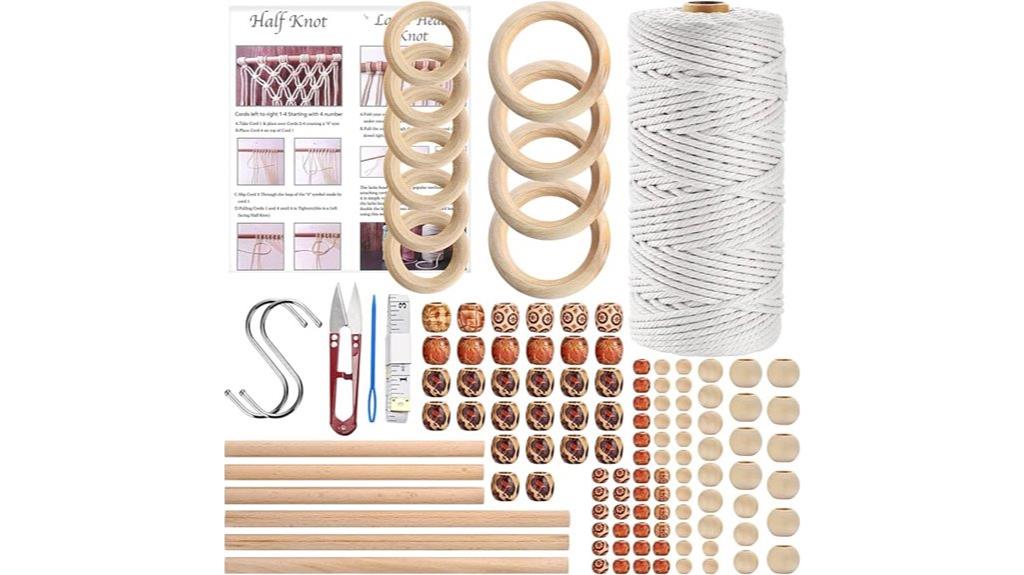 macrame craft kit set