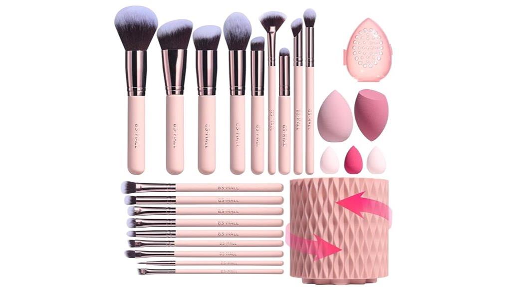 makeup brushes with sponges