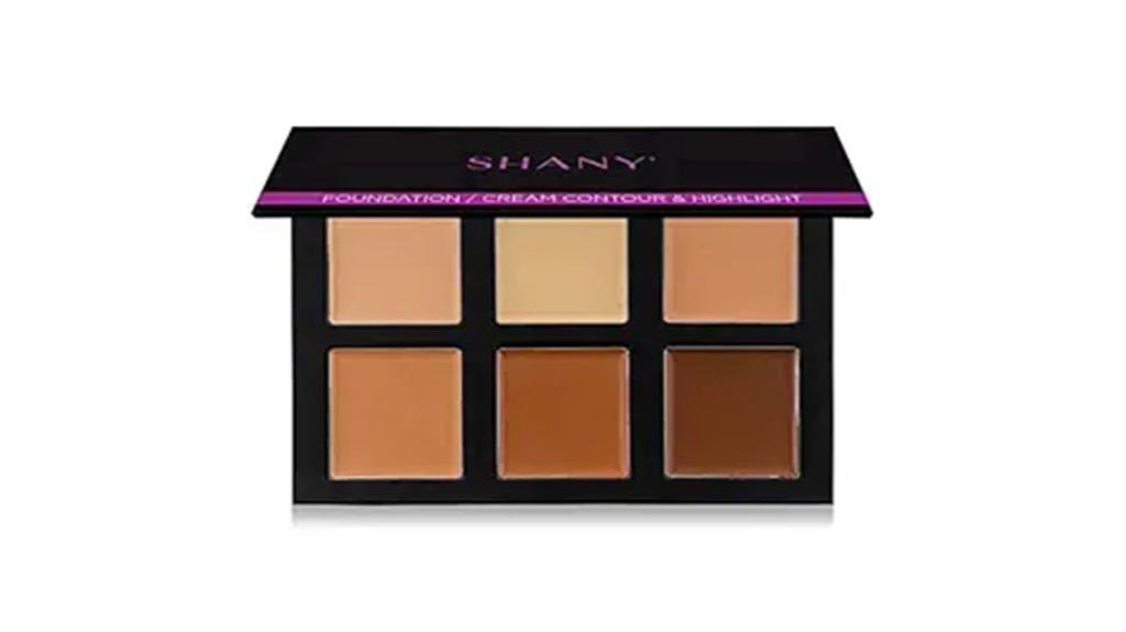 makeup palette with contours