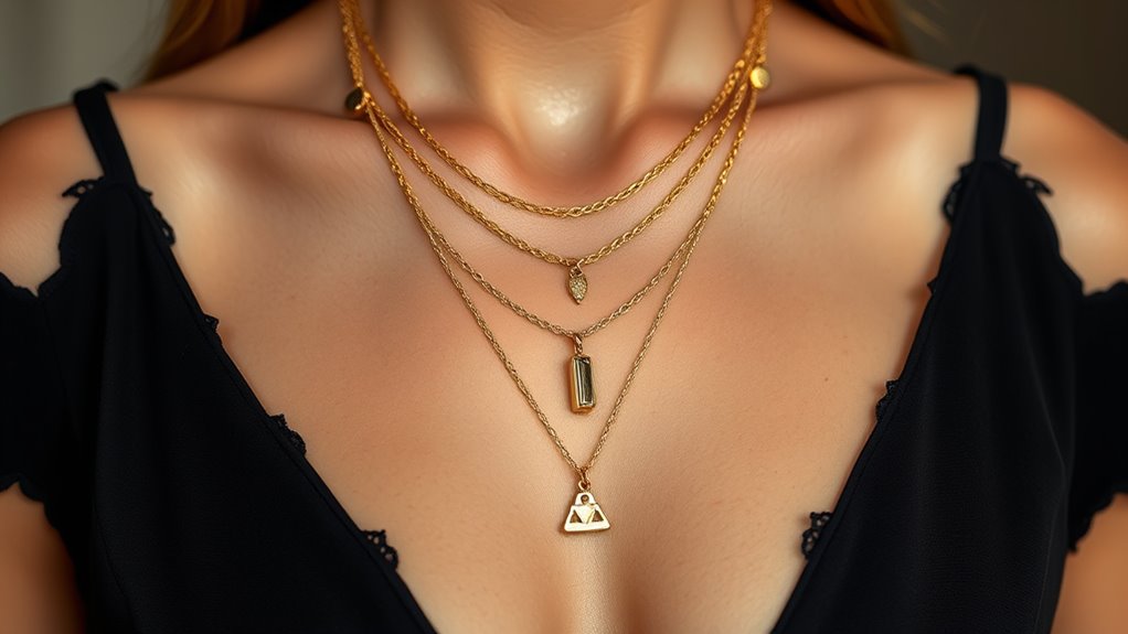 match jewelry to neckline