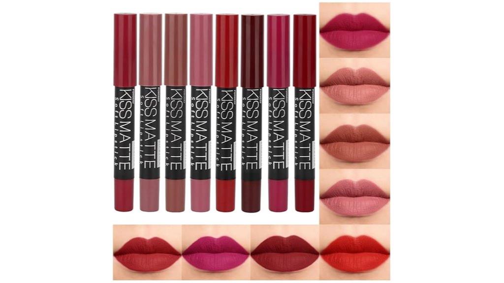 matte lipstick and liner