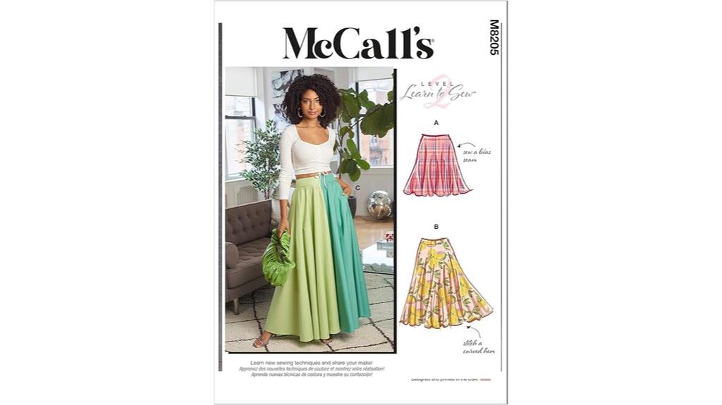 mccalls skirt sewing pattern