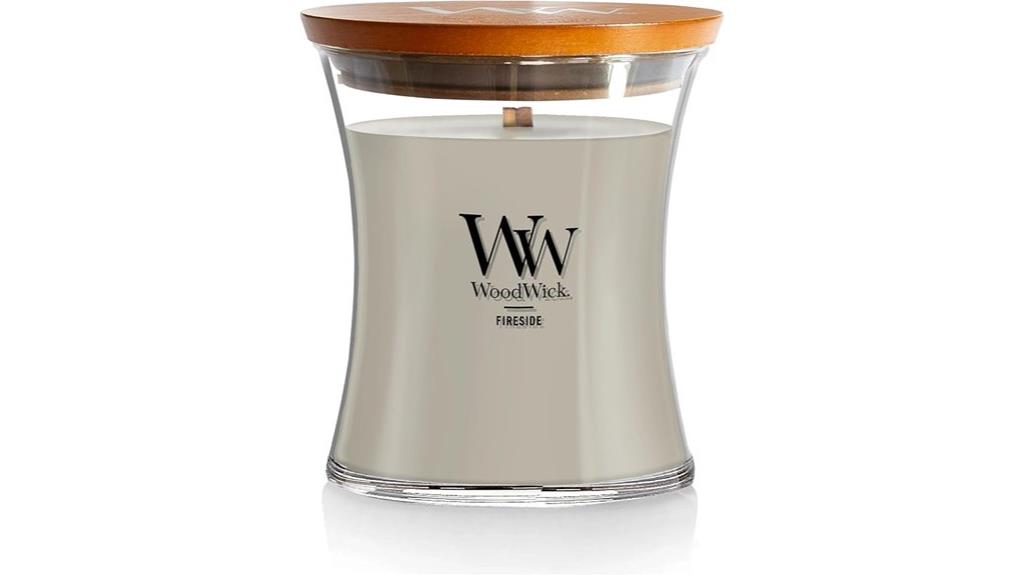 medium fireside hourglass candle