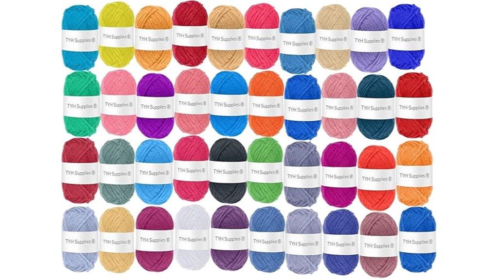 mini acrylic yarn skein pack