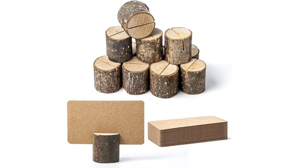 mini wood card holders
