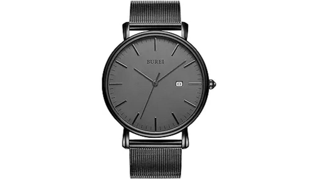 minimalist leather watch