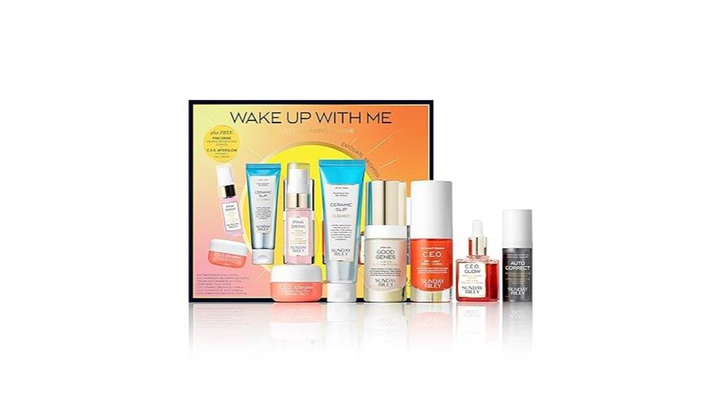 morning skincare set