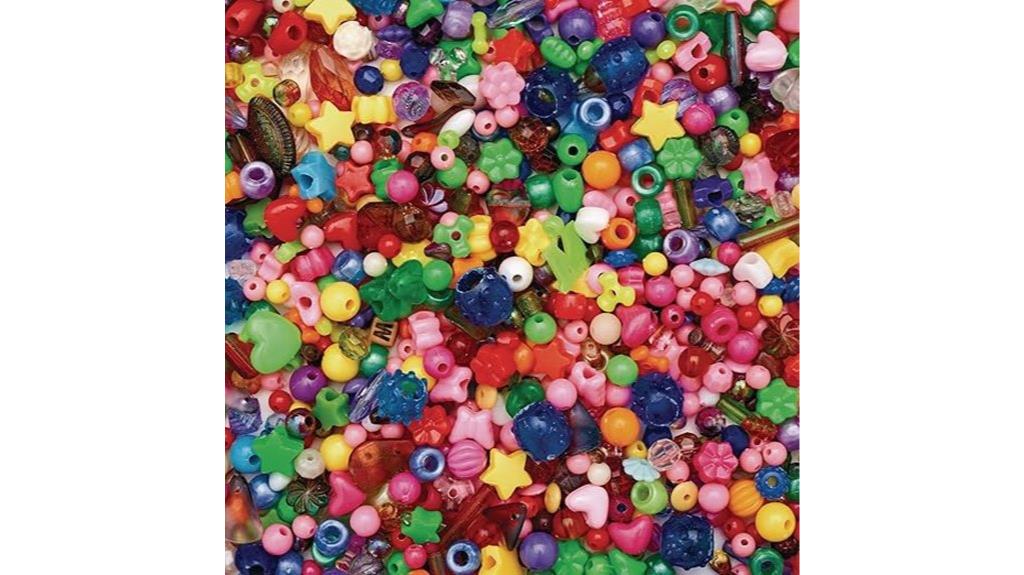 multicolor beads 1 pound