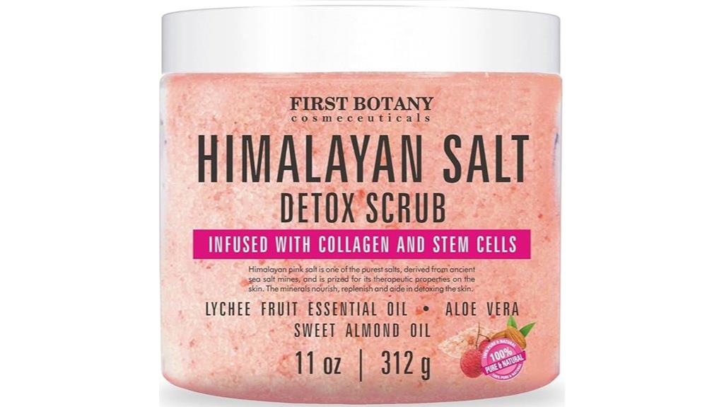 natural exfoliating salt scrub