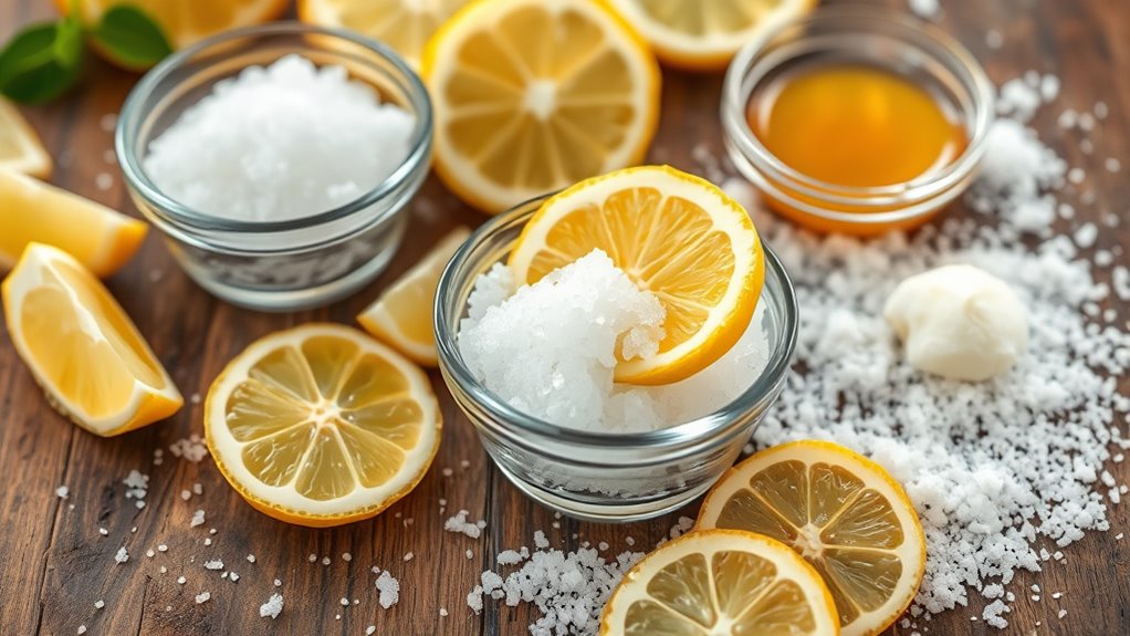 natural lemon sugar scrub