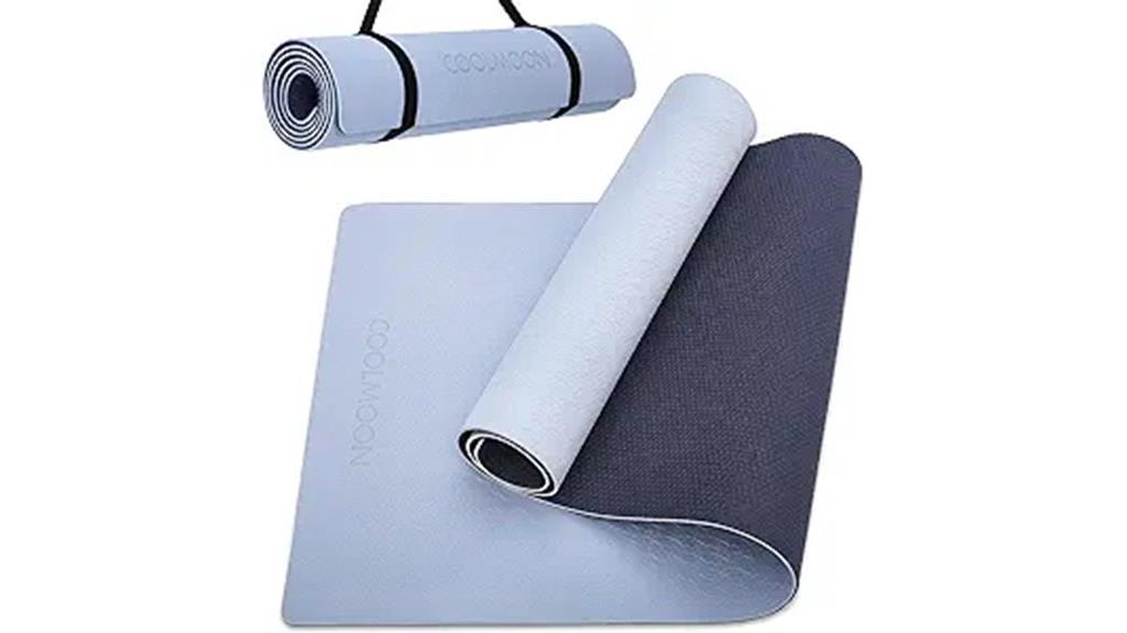 non slip yoga mat with strap