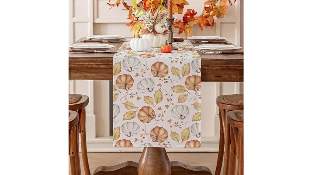orange pumpkin fall runner