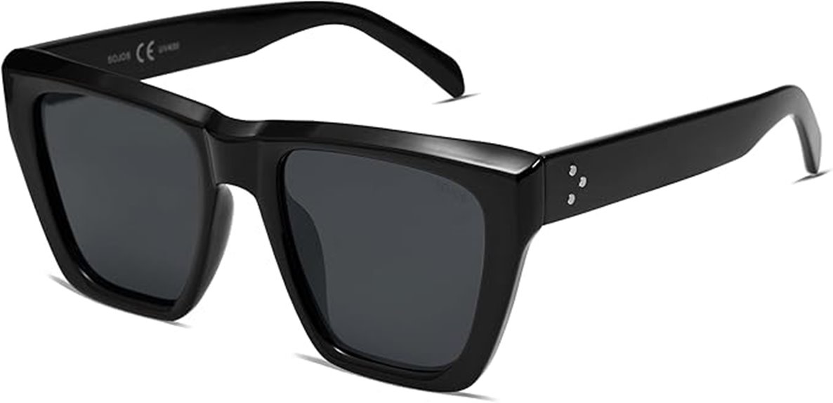 oversized square cat eye