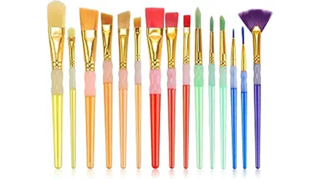 paint brushes crystal penholder