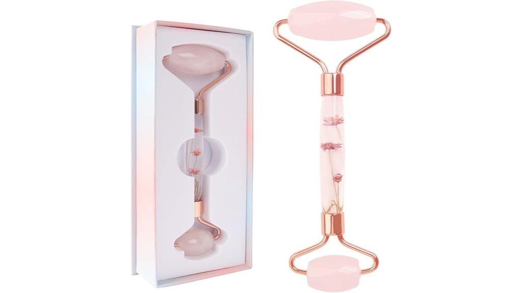 pink facial jade roller