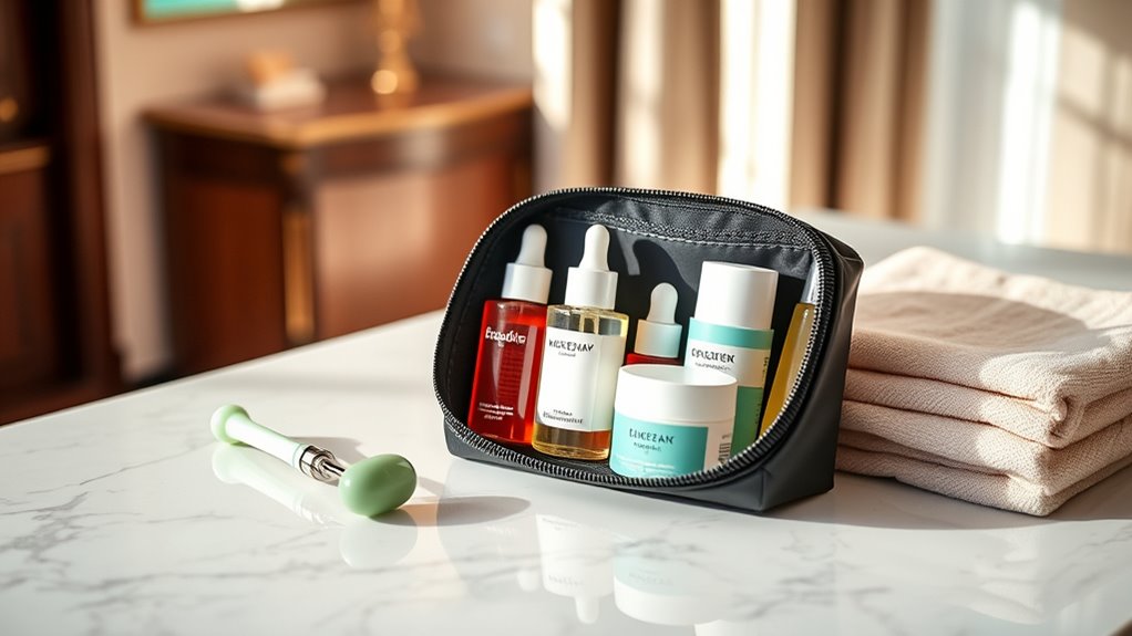portable glowing skin essentials
