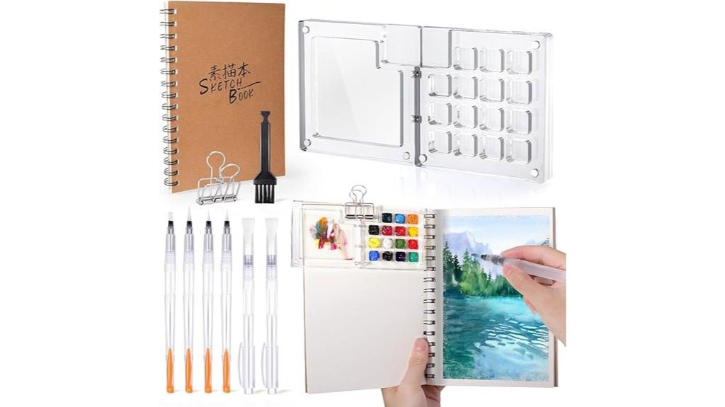 portable kids watercolor art kit
