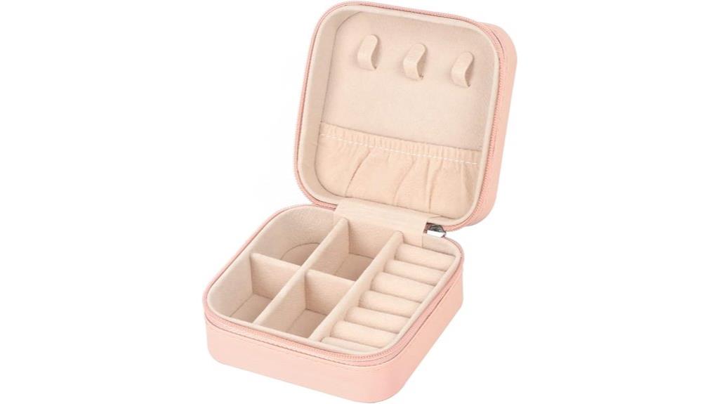 portable leather jewelry organizer
