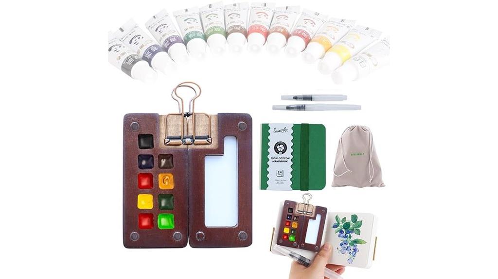 portable mini watercolor kit